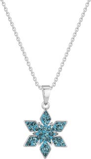 Lily Nily Kids' Crystal Snowflake Pendant Necklace