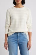 Caslon® Stripe Lightweight Mix Stitch Sweater
