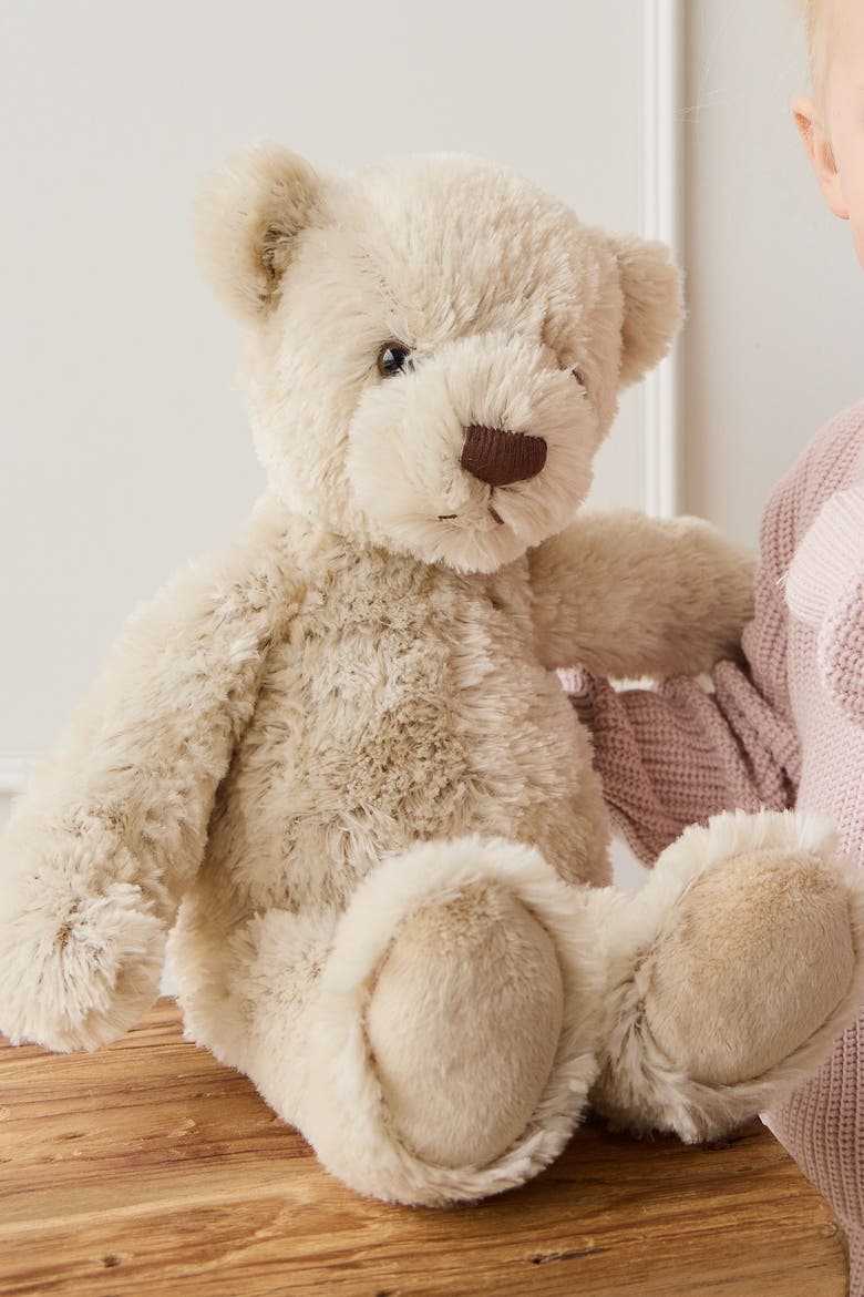 Stuffed Animal Theo The Bear, Alternate, color, Beige