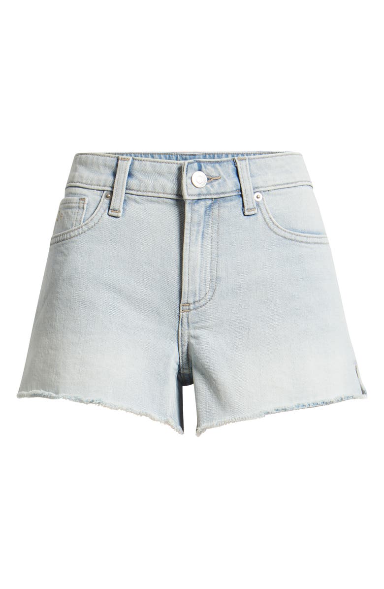 BP. Festival Fray Hem Denim Shorts, Alternate, color, Sunset Wash