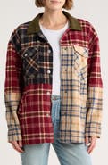Vigoss Plaid Patchwork Coat