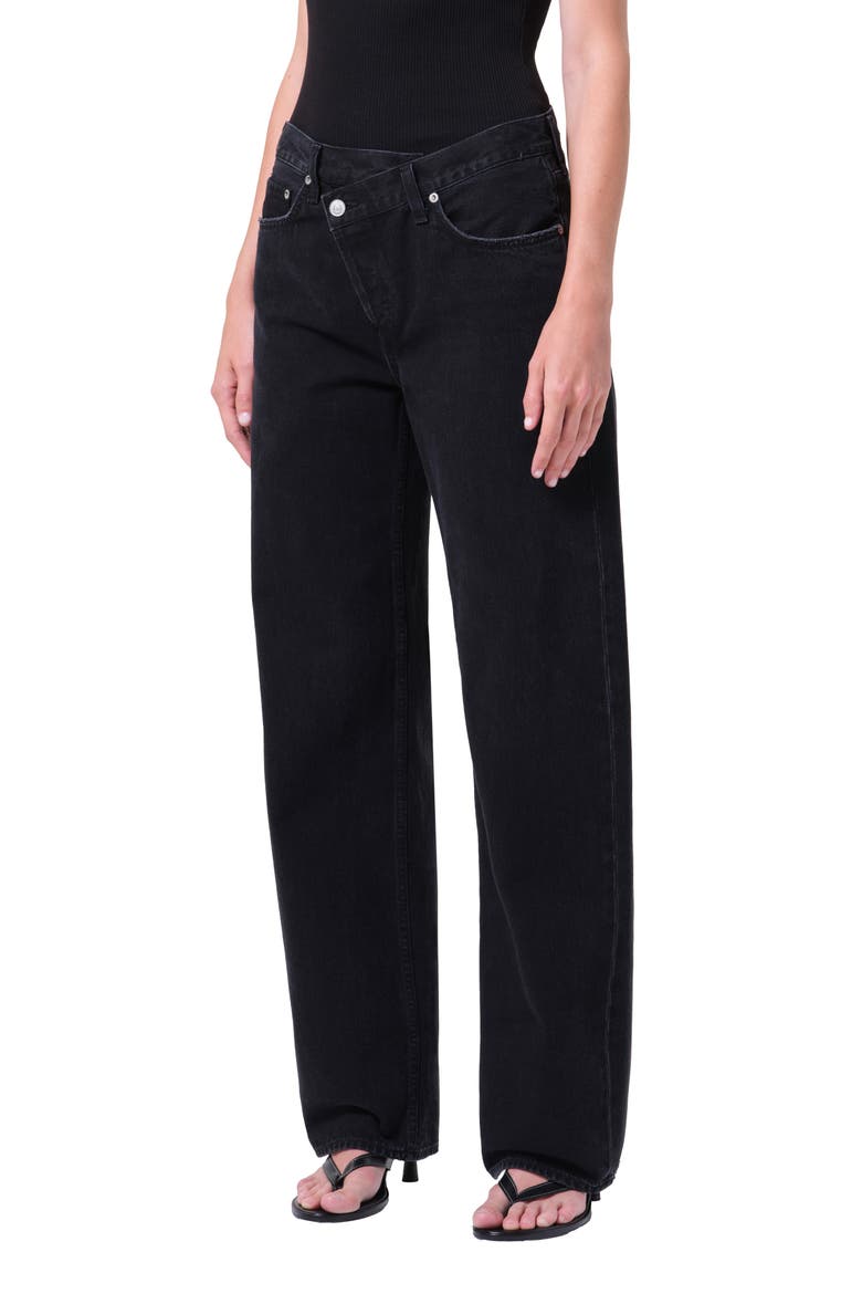 Arc Criss Cross Relaxed Jeans, Alternate, color, PHASE DARK BLACK