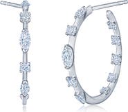 Kwiat Starry Night Diamond Hoop Earrings