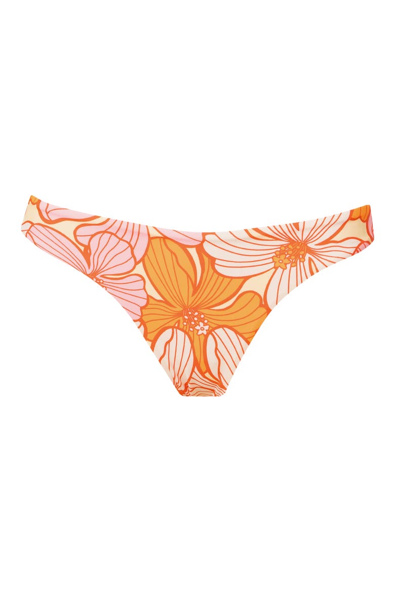 Retro Bloom Sublimity Reversible Bikini Bottoms, Alternate, color, PINK