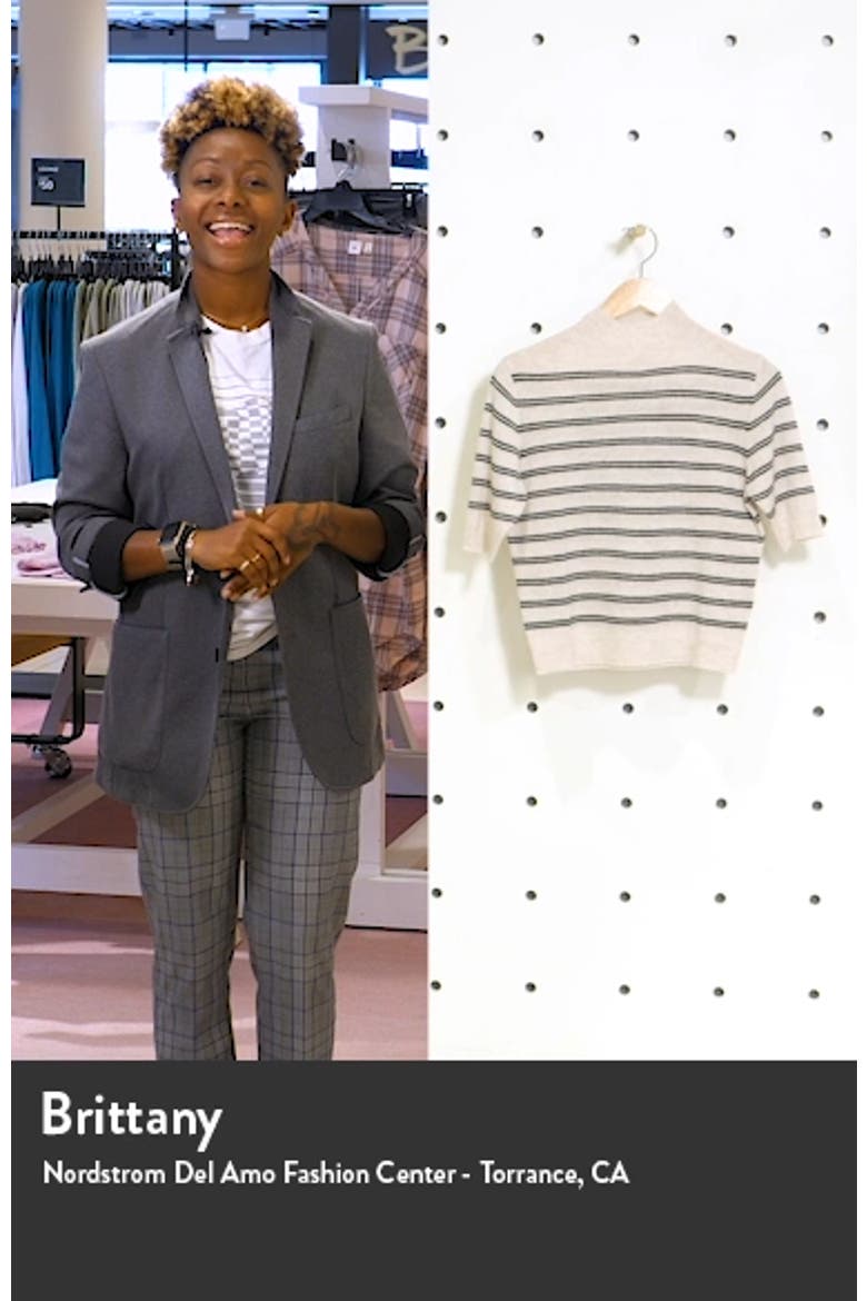 Stripe Wool & Cashmere Crop Sweater video