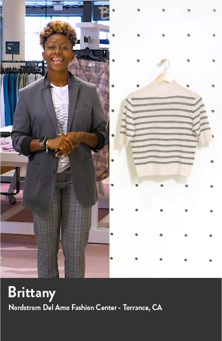 Stripe Wool & Cashmere Crop Sweater, sales video thumbnail