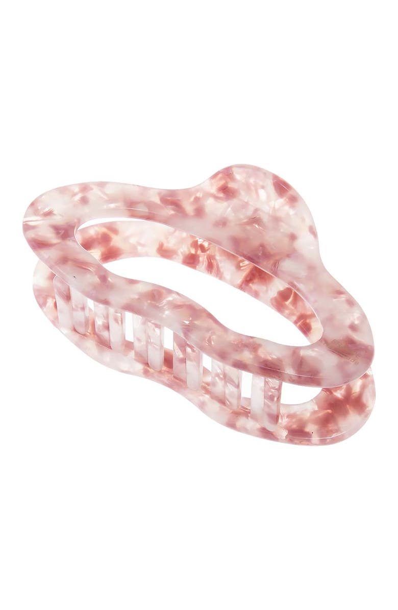 BY ADINA EDEN Jumbo Open Lip Shape Hair Claw Clip, Alternate, color, Pink