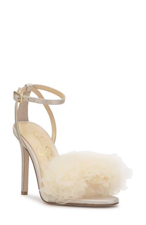 Jessica Simpson Jilria Ankle Strap Sandal In Soft Ivory