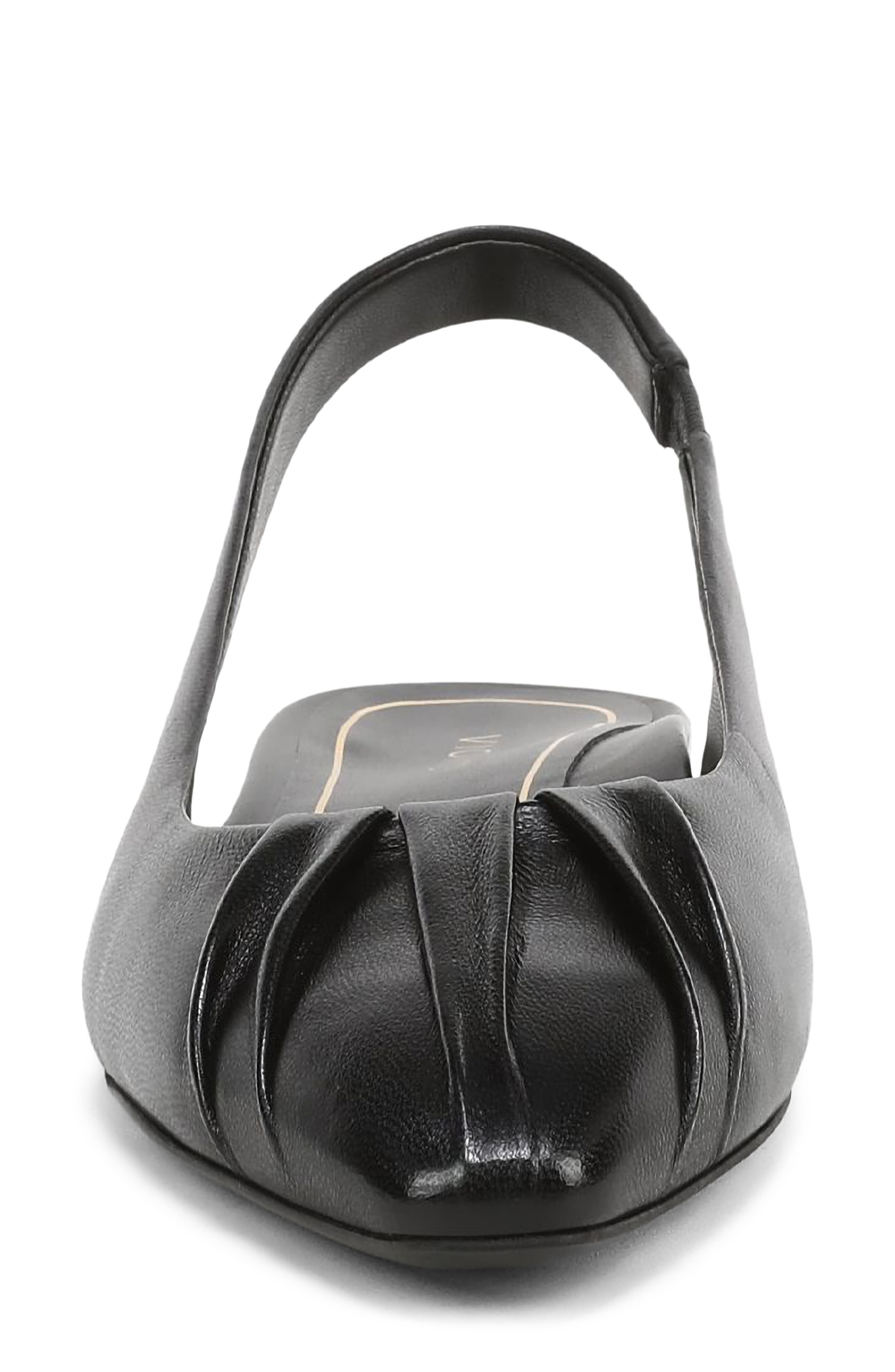 Vionic Gabriella Slingback Flat, Alternate, color, Blackleather