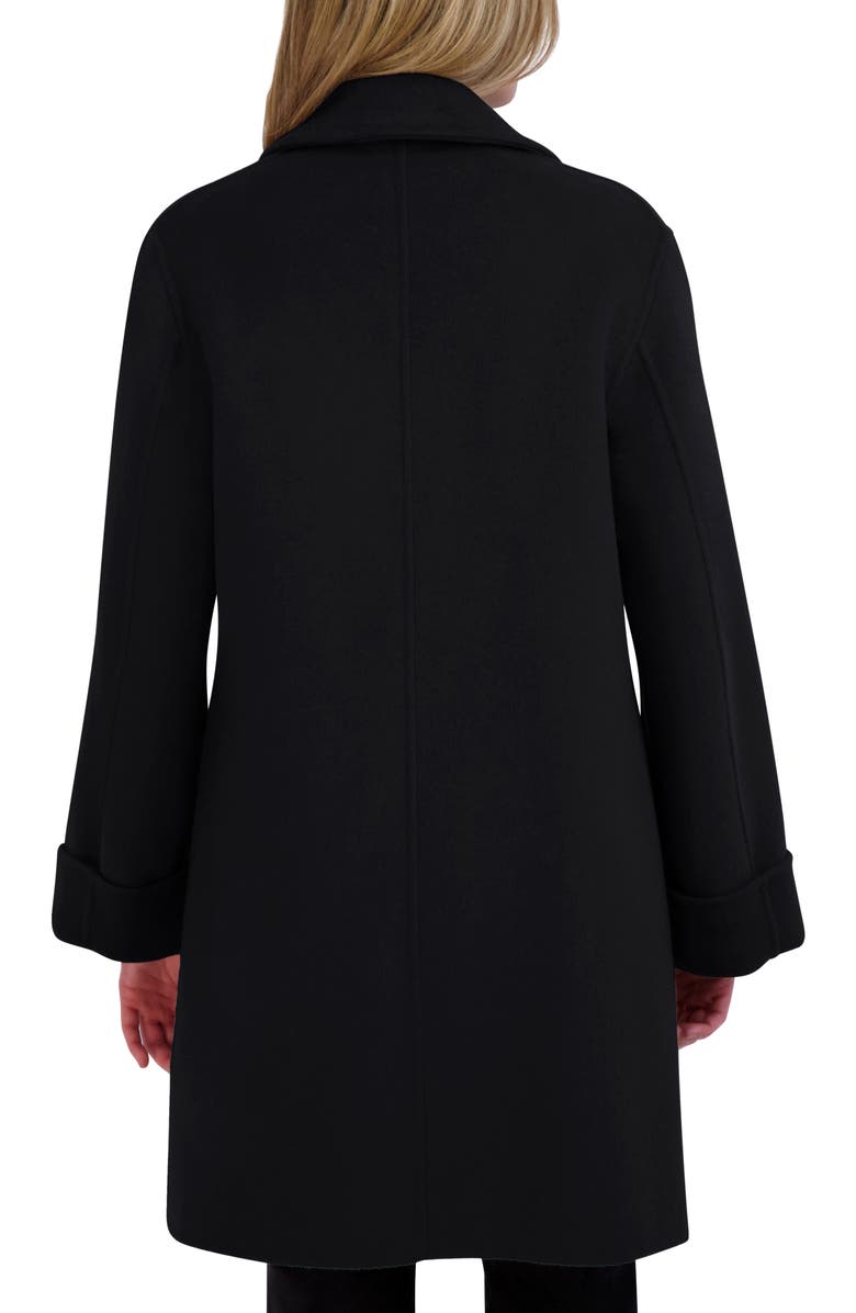 Tahari Sandra Oversize Wool Blend Coat, Alternate, color, Black