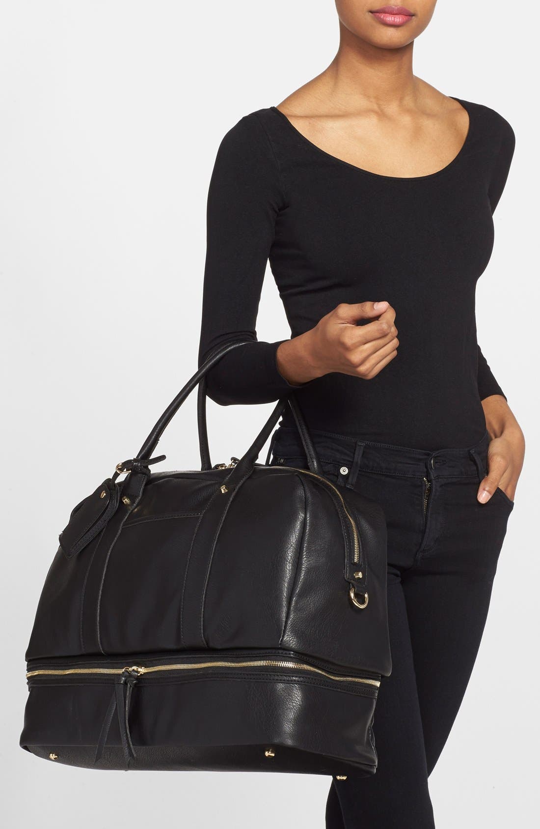 Mason Weekend Bag, Alternate, color, BLACK