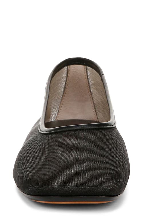 Vince Leah Mesh Square-toe Ballerina Flats