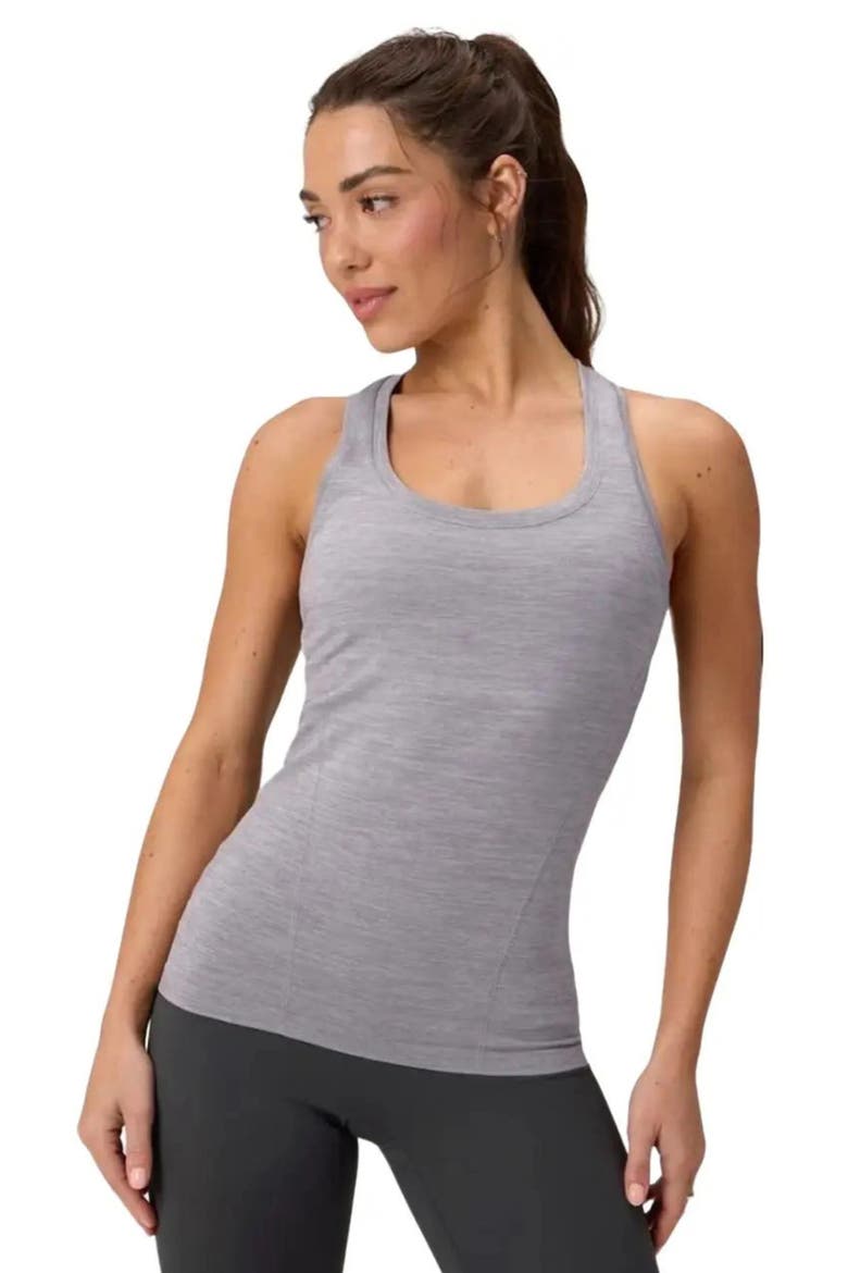 Feather Tech+ Racerback Tank, Main, color, Classic Grey Heather