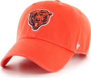 '47 Men's '47 Orange Chicago Bears Historic Logo Clean Up Adjustable Hat