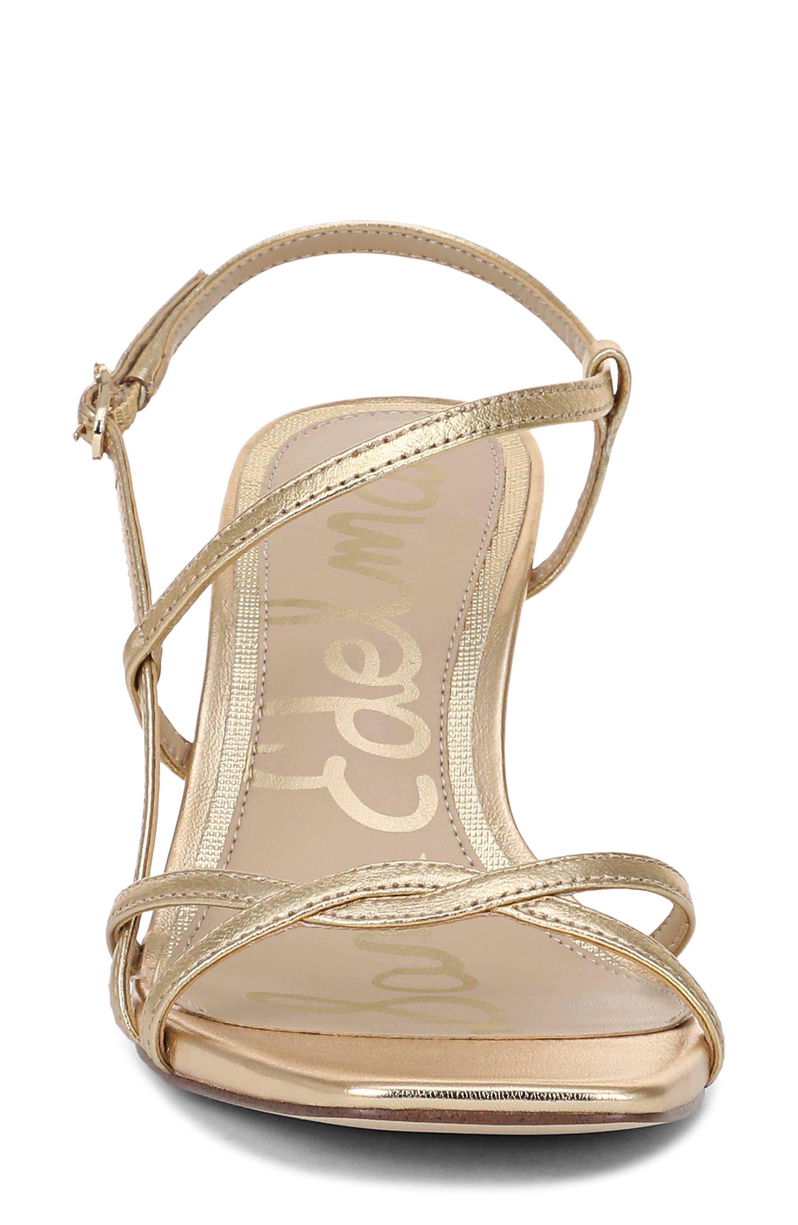 Elissa Slingback Sandal, Alternate, color, AMBER GOLD