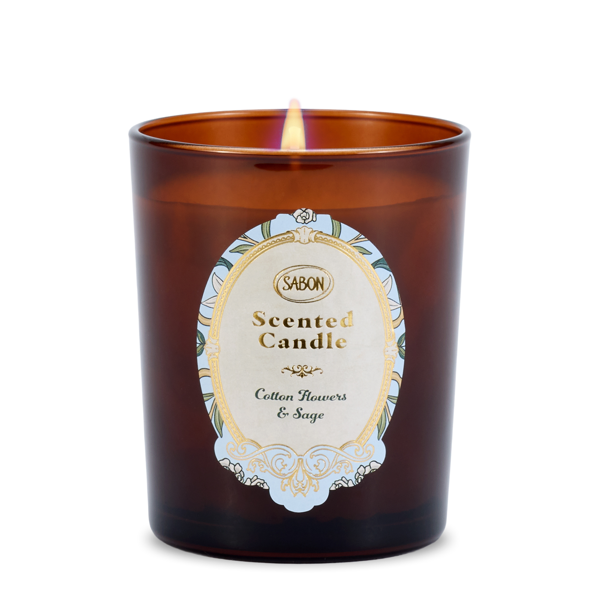 selected Cotton Flowers & Sage