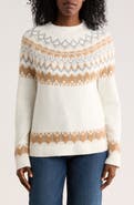 DKNY Jeans Fair Isle Crewneck Sweater