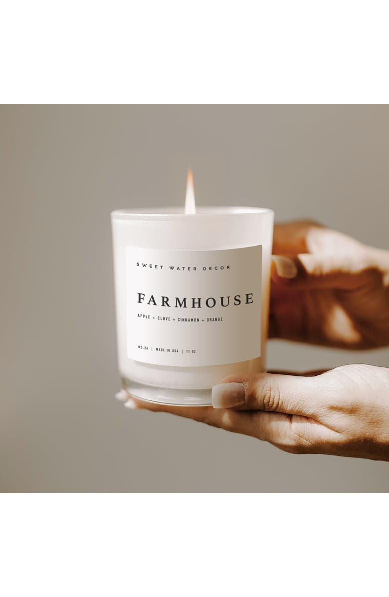SWEET WATER DECOR 11oz White Jar Candle - Sweet Scents, Alternate, color, Farmhouse