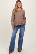 PinkBlush Washed Wide Leg Maternity Jeans