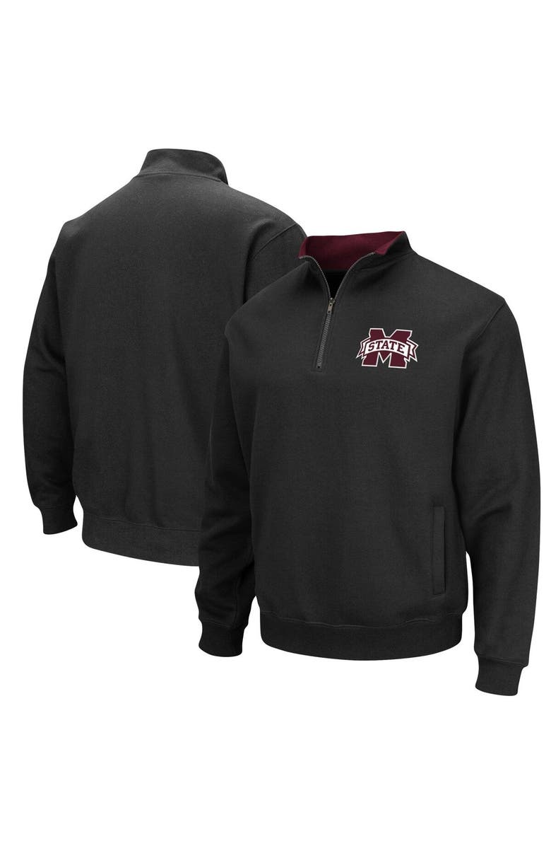 COLOSSEUM Men's Colosseum Black Mississippi State Bulldogs Tortugas Logo Quarter-Zip Jacket, Main, color, Black