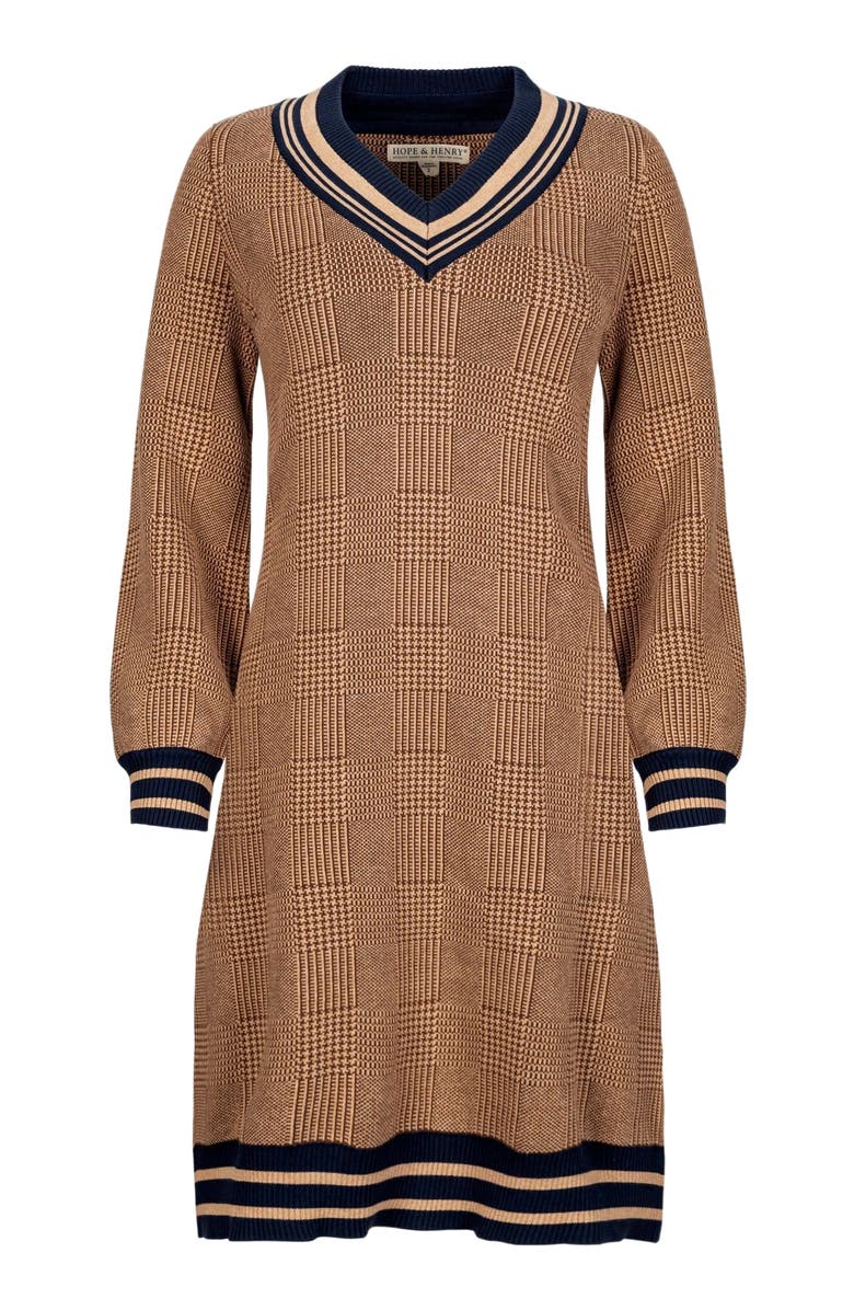 Hope & Henry Women's Organic Intarsia Cricket Sweater Dress, Alternate, color, 