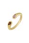  14K Yellow Gold Mix Stone