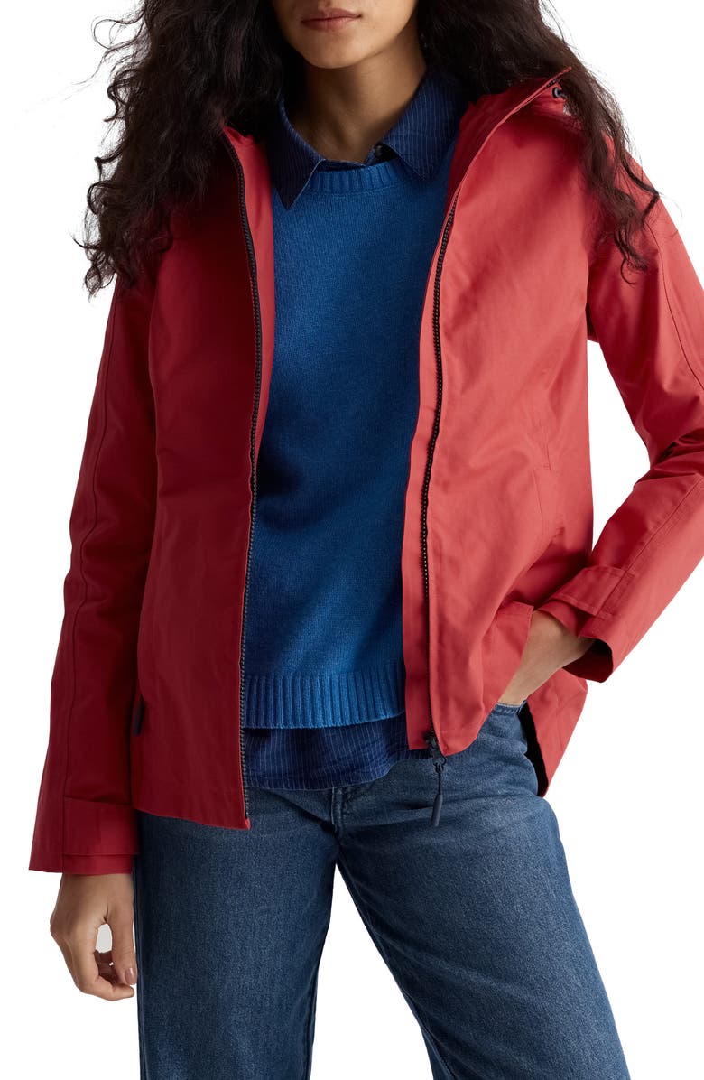 Seasalt Cornwall Waterway Hooded Waterproof Jacket, Main, color, Cinder