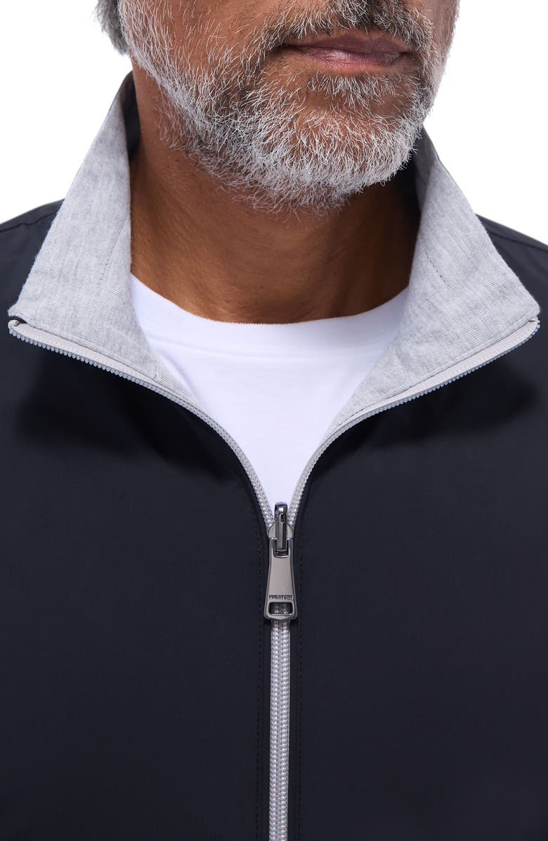 Bugatchi Water Repellent Reversible Jacket, Alternate, color, Black