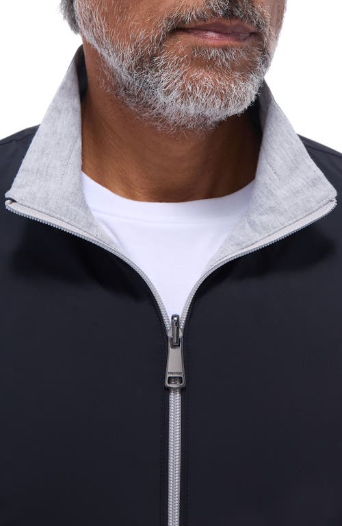 Bugatchi Water Repellent Reversible Jacket In Black