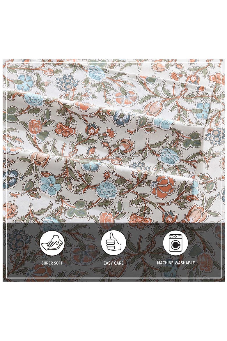 Westward Floral Sheet Set, Alternate, color, BEIGE