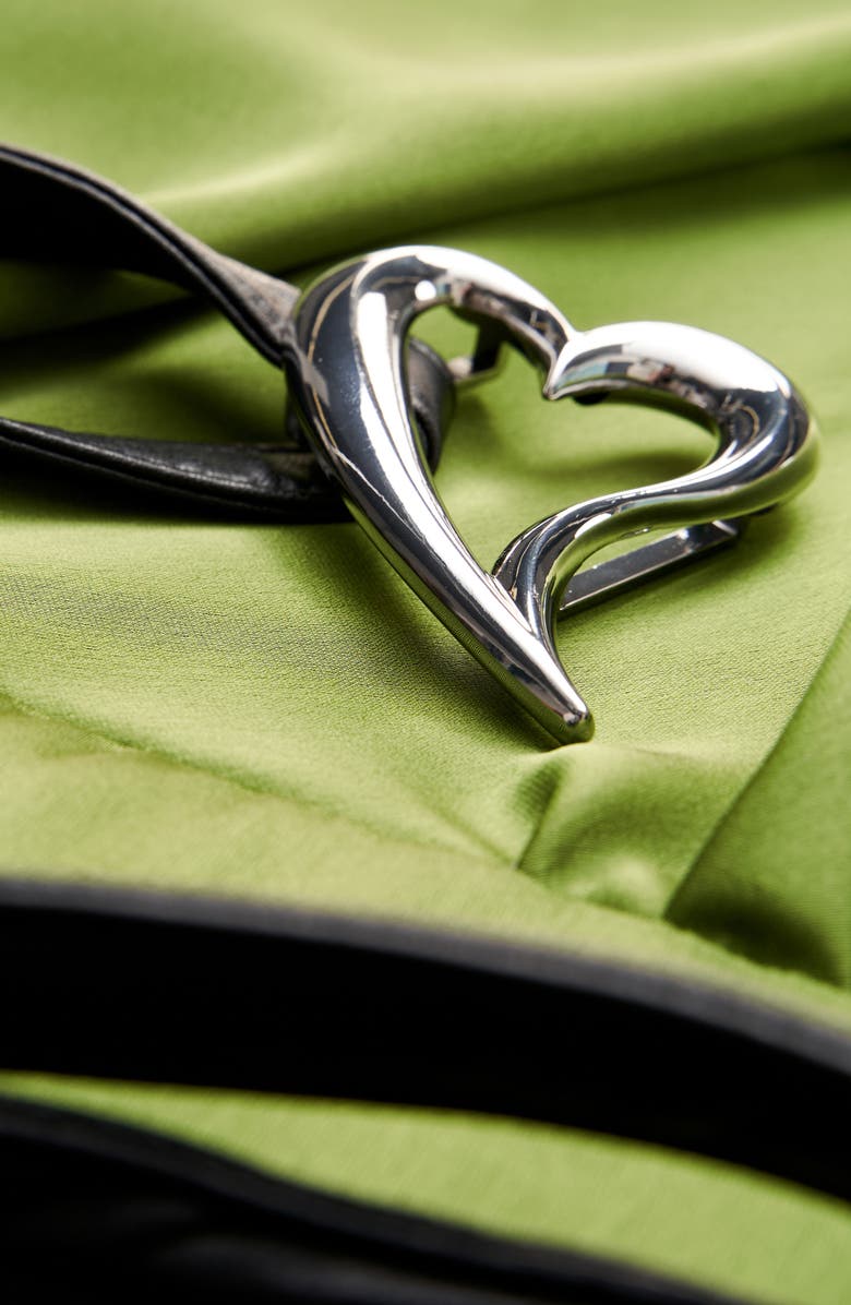 HALSTON Christa One-Shoulder Satin Cocktail Dress, Alternate, color, 