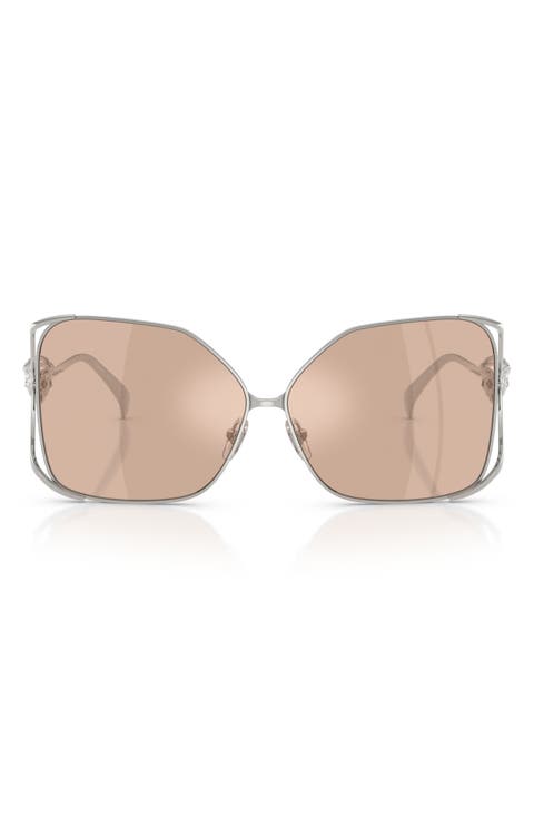 62mm Oversize Square Sunglasses