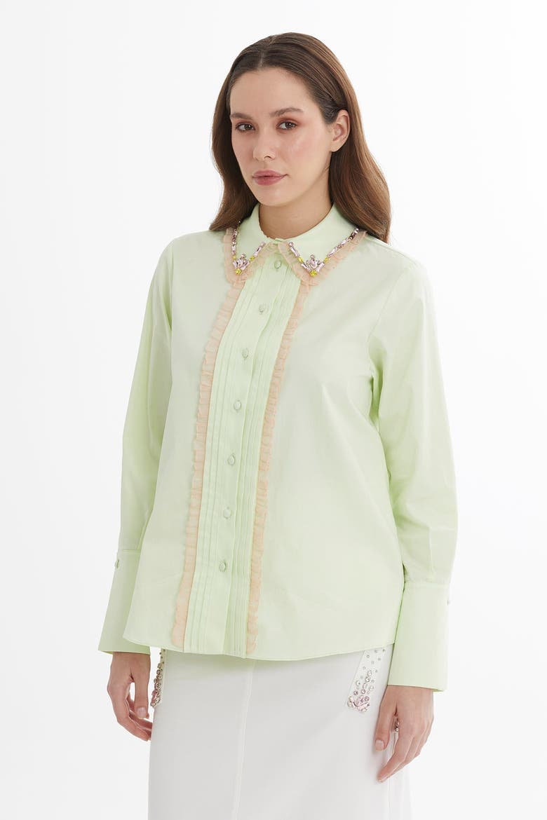 Green Embroidered Shirt, Alternate, color, Green