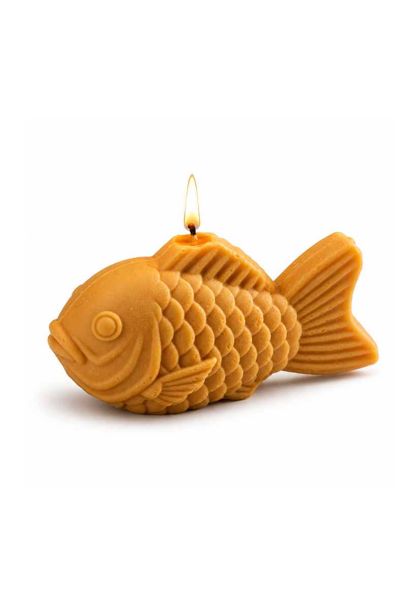 Southlake gifts Taiyaki Candle, Main, color, Golden Brown