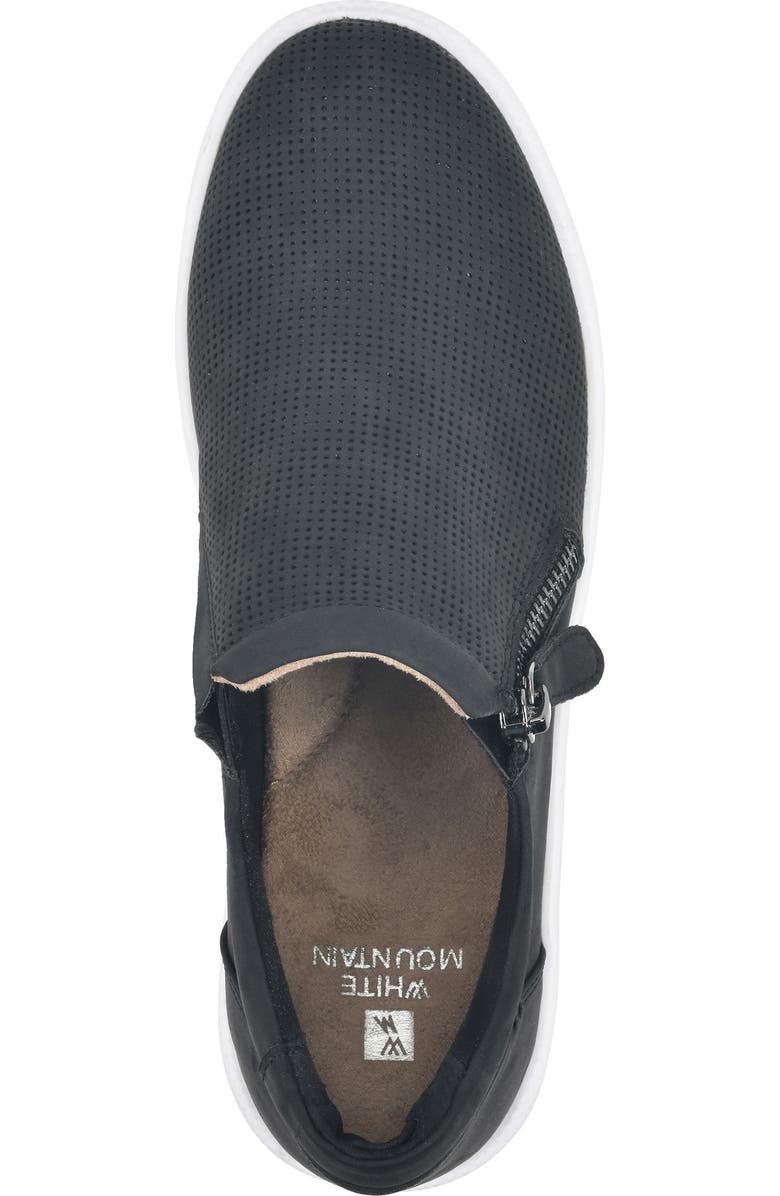 White Mountain Footwear WHITE MOUNTAIN Doubly Perforated Platform Wedge Sneaker, Alternate, color,