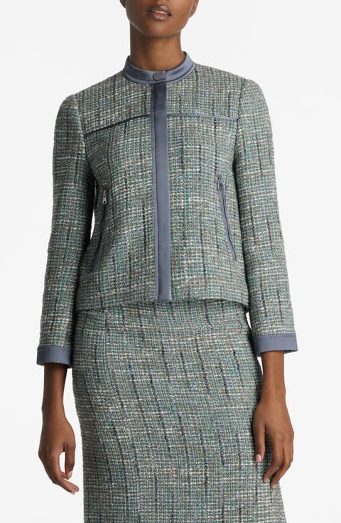 Metallic Tweed Jacket