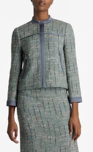 ST. JOHN Metallic Tweed Jacket