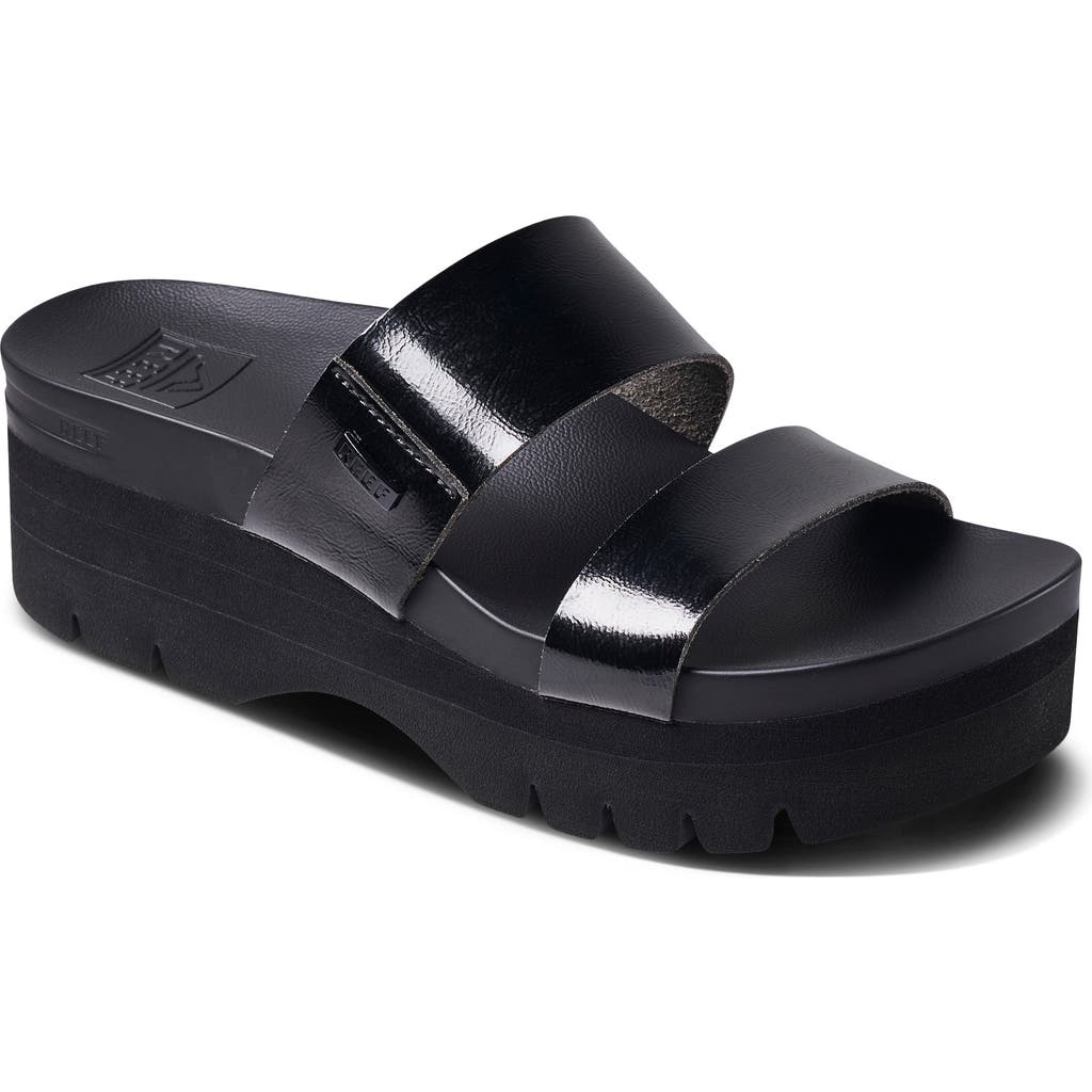 Reef Cushion Vista Hi Slide Sandal In Black