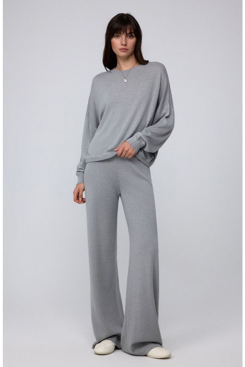 Nilo Knitted Crewneck, Alternate, color, gray