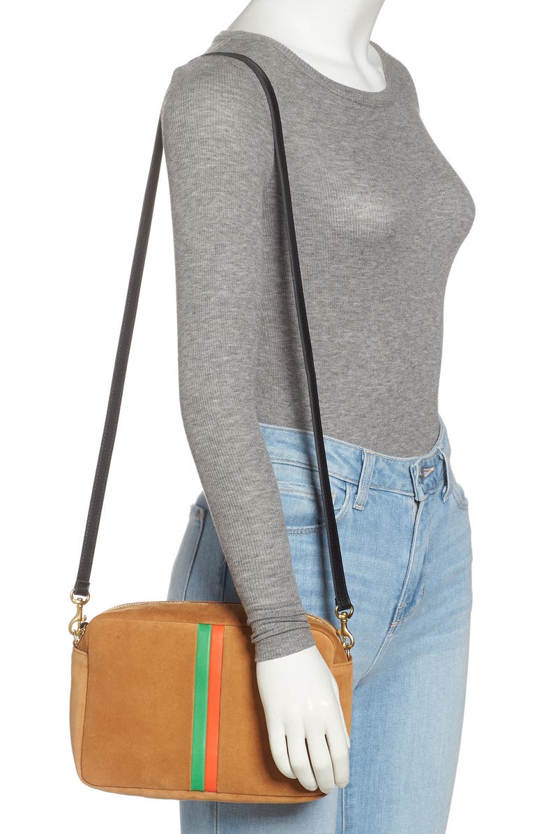 Clare V. Marisol Suede Crossbody Bag, Alternate, color,