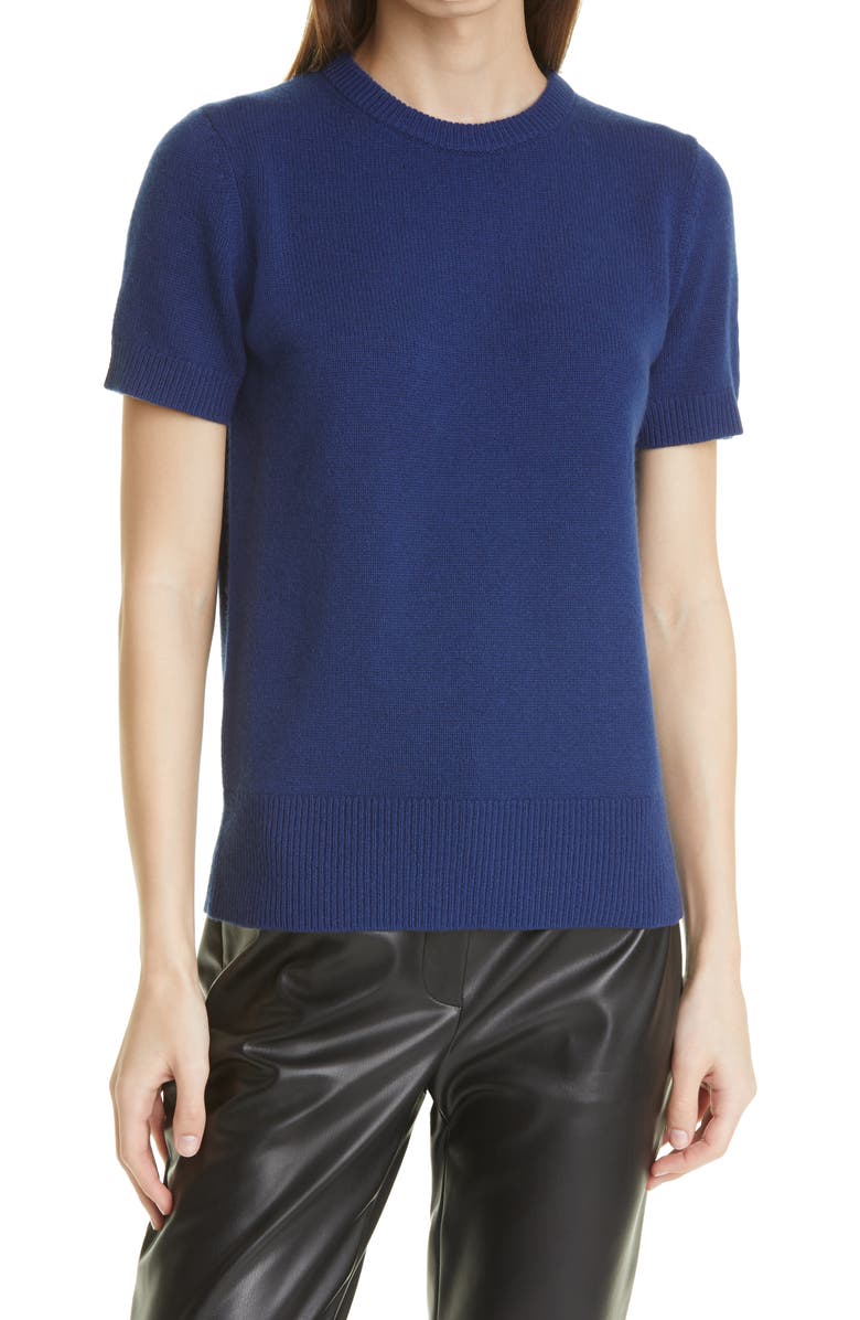 Theory Women's Short Sleeve Cashmere Sweater, Main, color, 