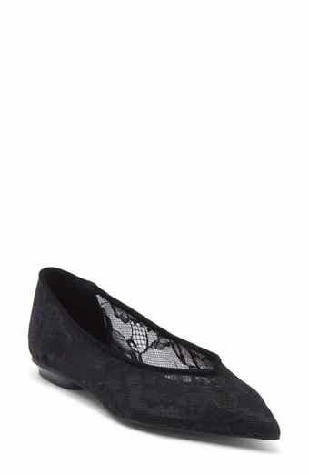 Rebecca Minkoff Lace Pointed Toe Ballet Flat