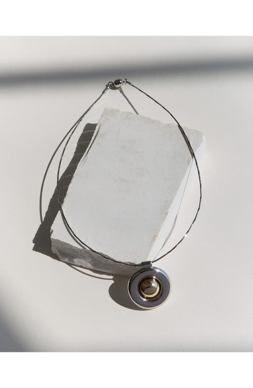 Luv Aj The Chrome Orb Pendant Necklace In Silver