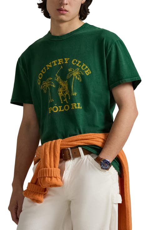 Classic Fit Country Club Cotton Graphic T-Shirt