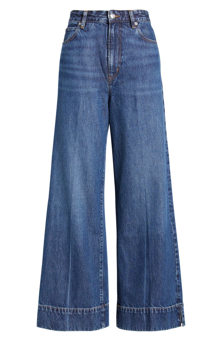 FRAME The Pixie Slice High Waist Flare Leg Jeans, Alternate, color, Headliner