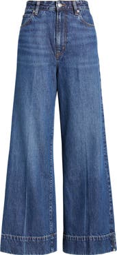 FRAME The Pixie Slice High Waist Flare Leg Jeans