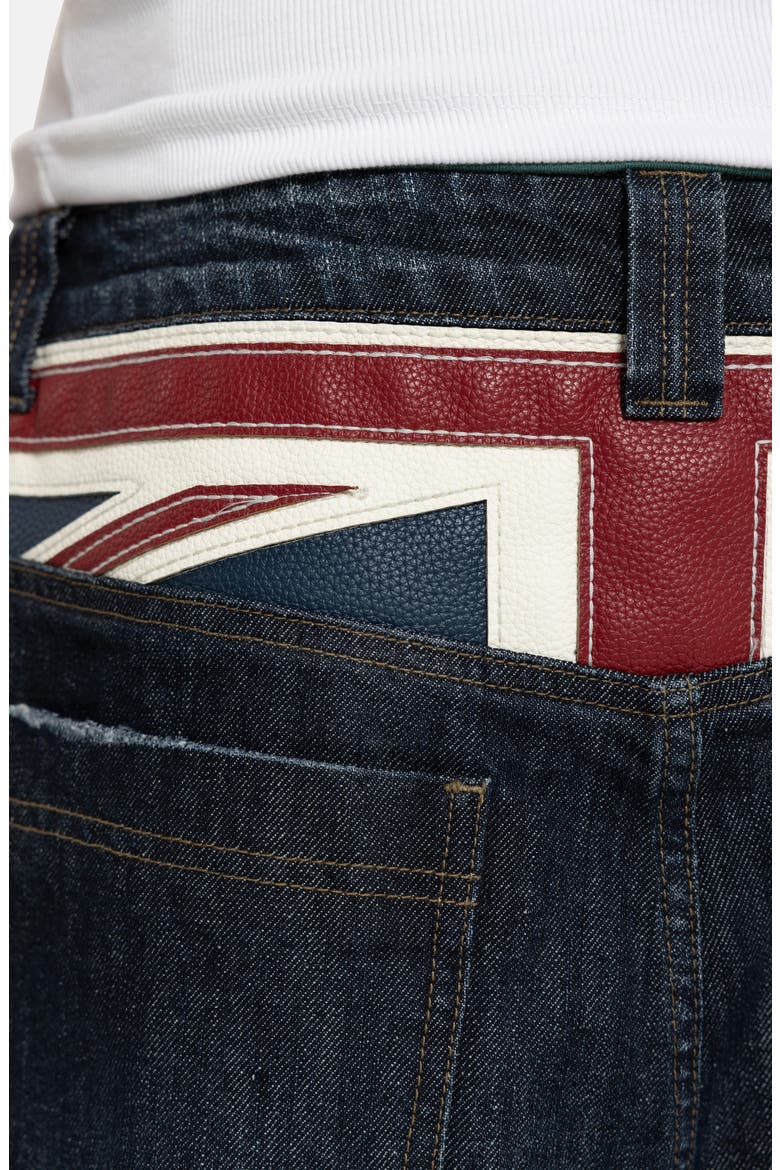 Kingdom Colossus Baggy Denim Shorts, Alternate, color, INDIGO