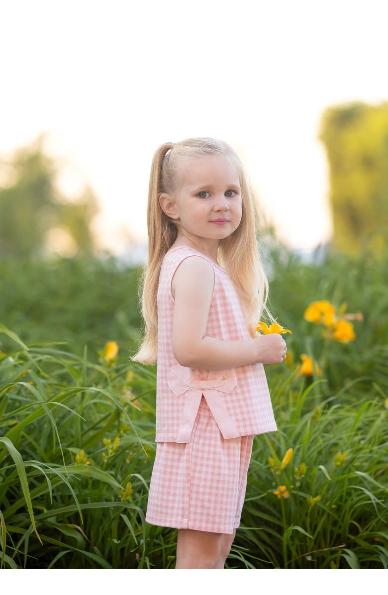 Mabel + Honey Pink Plaid Perfection Sleeveless Two Piece Set, Alternate, color, Pink