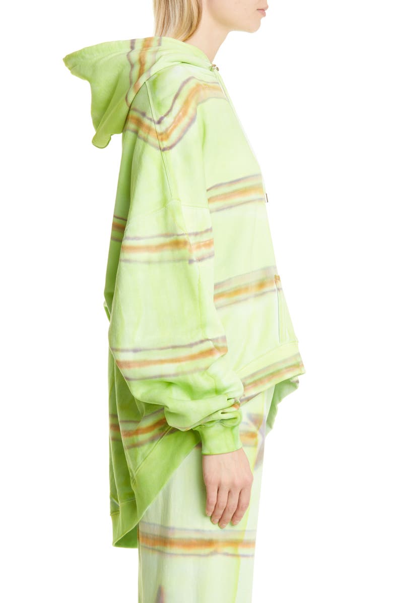 Collina Strada Wave Hem Tie Dye Oversize Cotton Hoodie, Alternate, color, 
