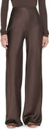 FRAME Wide Leg Pull-On Silk Pants